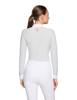 espalda Polo de concurso SAMSHIELD LOUISELLA MANGA LARGA WS24 gris perla