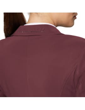 detalles espalda Americana competición equitación granate mujer samshield louiselle