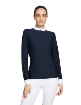 mujer con Polo de concurso SAMSHIELD LOUISON AIR azul marino