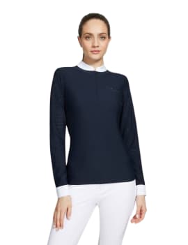 mujer con Polo de concurso SAMSHIELD LOUISON AIR azul marino
