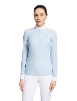 mujer con Polo de concurso SAMSHIELD LOUISON AIR azul celeste