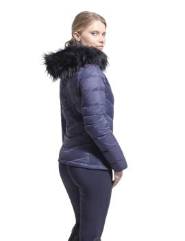 chaqueta plumón de samshield mujer para montar color azul marino