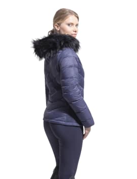 chaqueta plumón de samshield mujer para montar color azul marino