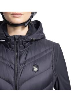 Chaleco plumón de samshield negro parte superior logo swarovkies