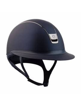 Casco equitación visera ancha mujer azul marino samshield