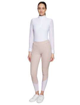 Pantalón de equitación mujer tipo leggin SAMSHIELD TALLIA rosa