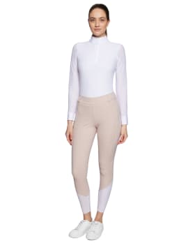 Pantalón de equitación mujer tipo leggin SAMSHIELD TALLIA rosa