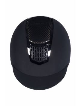 vista frontal Casco equitación HKM carbon professional