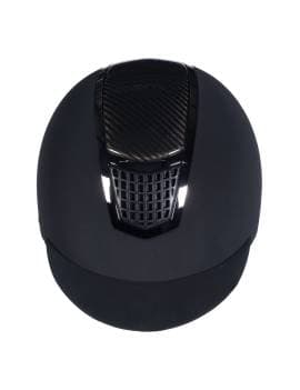 vista frontal Casco equitación HKM carbon professional