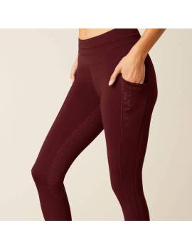 Leggins de equitación mujer granate ariat eos 2.0 vista lateral