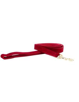 correa pana terciopelo perro kentucky corduroy roja