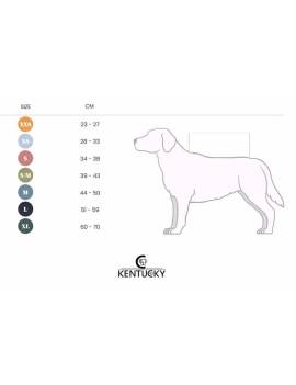 tabla medidas abrigo para perro granate con borreguito  kentucky heavy fleece
