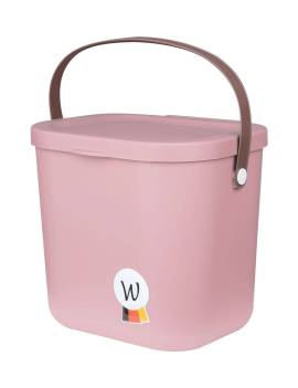 cubo pequeño con tapa waldhausen multibag rosa