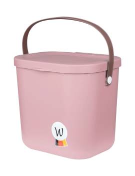 cubo pequeño con tapa waldhausen multibag rosa
