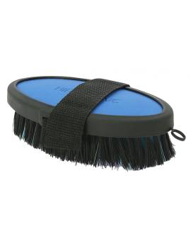 cepillo limpieza cuerpo caballo pequeño hipoptonic negro y azul