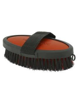 cepillo limpieza cuerpo caballo pequeño hipoptonic negro y rojo
