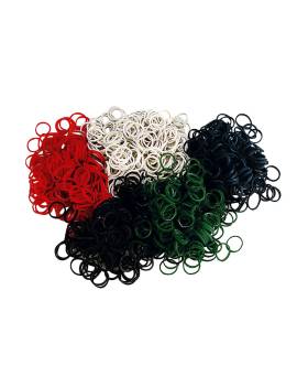 colores bolsa gomas para trenzar caballo blancas hippotonic