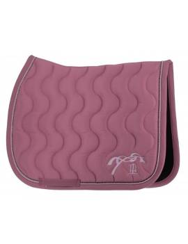 mantilla caballo rosa Penélope con caballo saltando bordado rosa fuerte