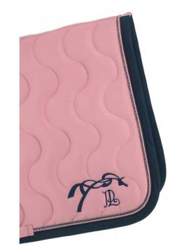 mantilla caballo rosa Penélope con caballo saltando bordado rosa flojo