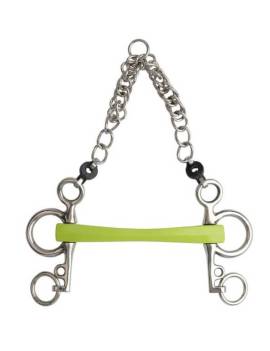 pelham verde goma flexible metalab caballo