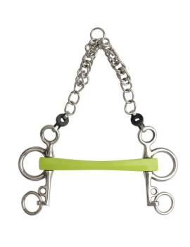 pelham verde goma flexible metalab caballo