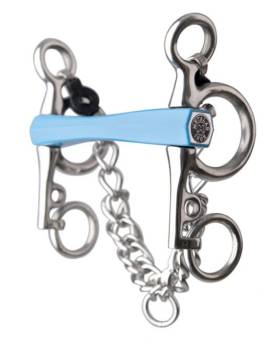 pelham azul goma flexible metalab caballo