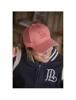 gorra equitacion rosa penelope logo bordado