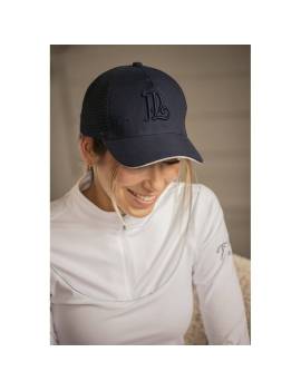 gorra equitacion negro penelope logo bordado