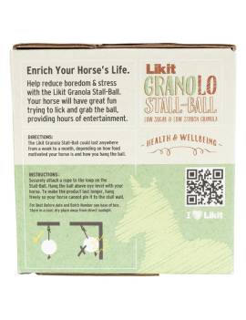detalles bola likit granola caballo