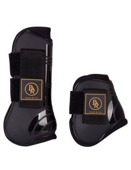 pack protectores caballo delantero y traser br pro tech negro