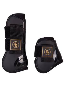 pack protectores caballo delantero y traser br pro tech negro
