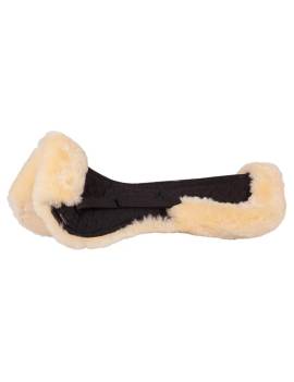 salvacruces ajustable caballo negro con borreguito natural br