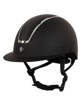 casco equitación carbono br omega negro