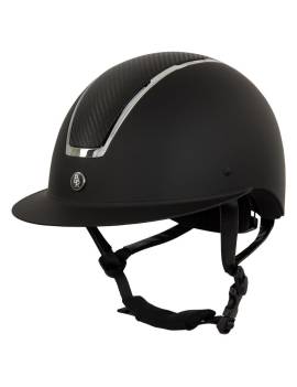 casco equitación carbono br omega negro