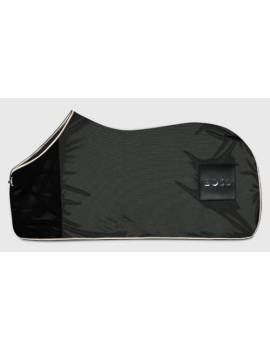 manta antimoscas caballo con cinchuelos negro boss equestrian