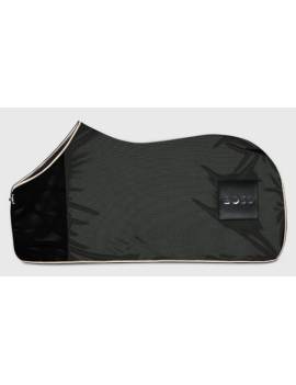 manta antimoscas caballo con cinchuelos negro boss equestrian