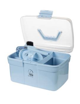 caja juego limpieza niños caballo hkm azul celeste