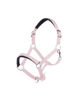 cabezada de cuadra caballo rosa pastel hkm catherine