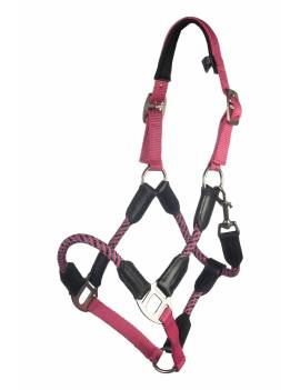 cabezada de cuadra poni rosa hkm nele