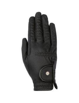 Guantes de equitación hkm negro