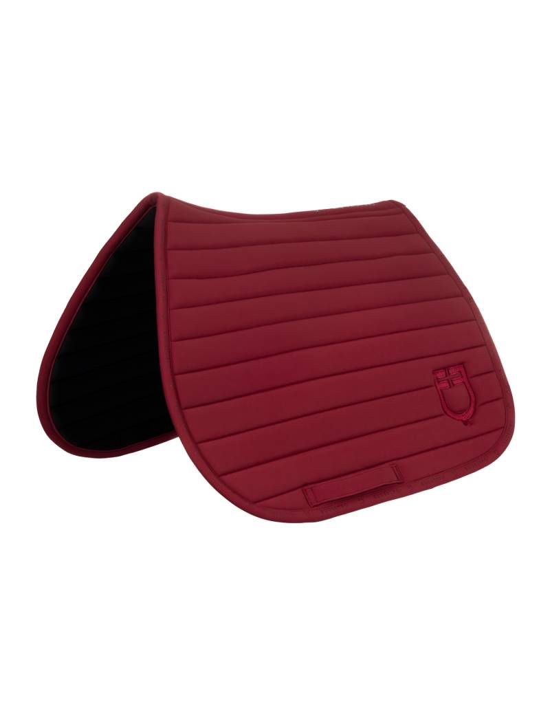 mantilla caballo granate con rayas equestro ETH09063