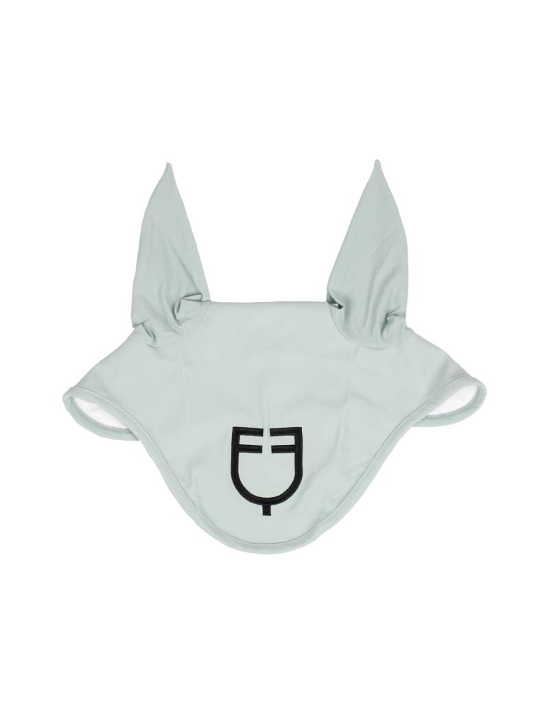 orejeras caballo verde con logo negro menta equestro eh09036
