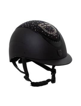 Casco de equitación logo en brillantes equestro