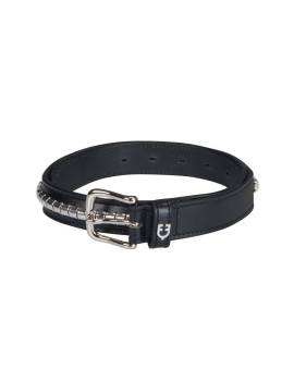 cinturón equitación clincher cuero y plateado equestro