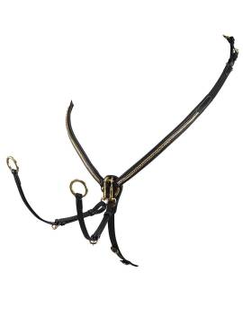pechopetral caballo cuero con tachuelas plateadas equestro clincher