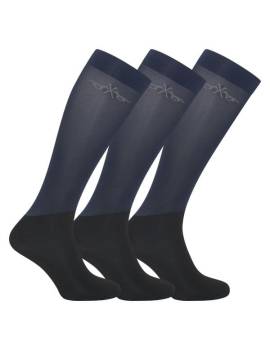 pack cakcetines equitación altos hv polo azul marino