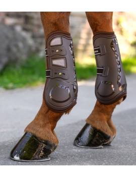 protectores delanteros caballo marrones con memory foam waldhausen
