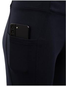 detalle bolsillo pantalón equitación niño tipo leggin bolsillo móvil br azul marino