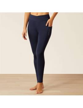 pantalon equitación tipo leggin mujer azul marino bolsillo movil ariat avail