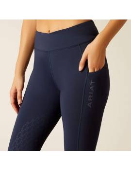 detalle bolsillo pantalon equitación tipo leggin mujer azul marino bolsillo movil ariat avail